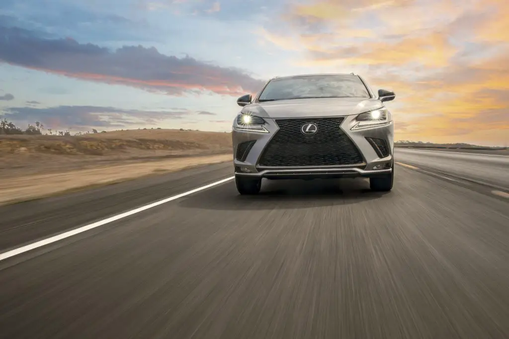 Lexus NX on the road