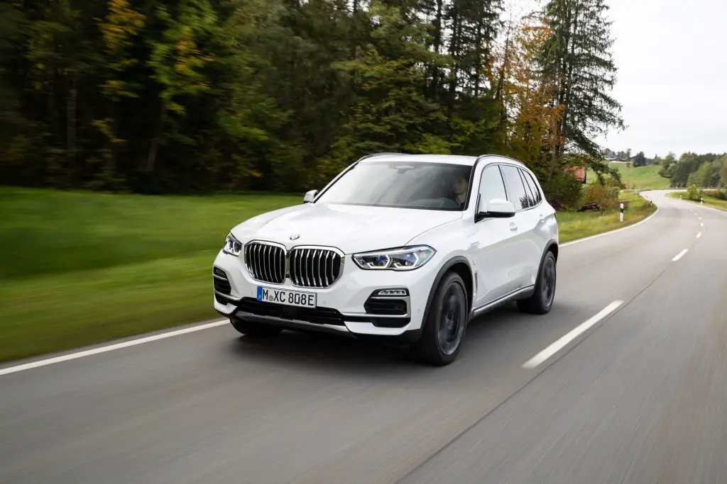 BMW X5 frente, vista 3/4