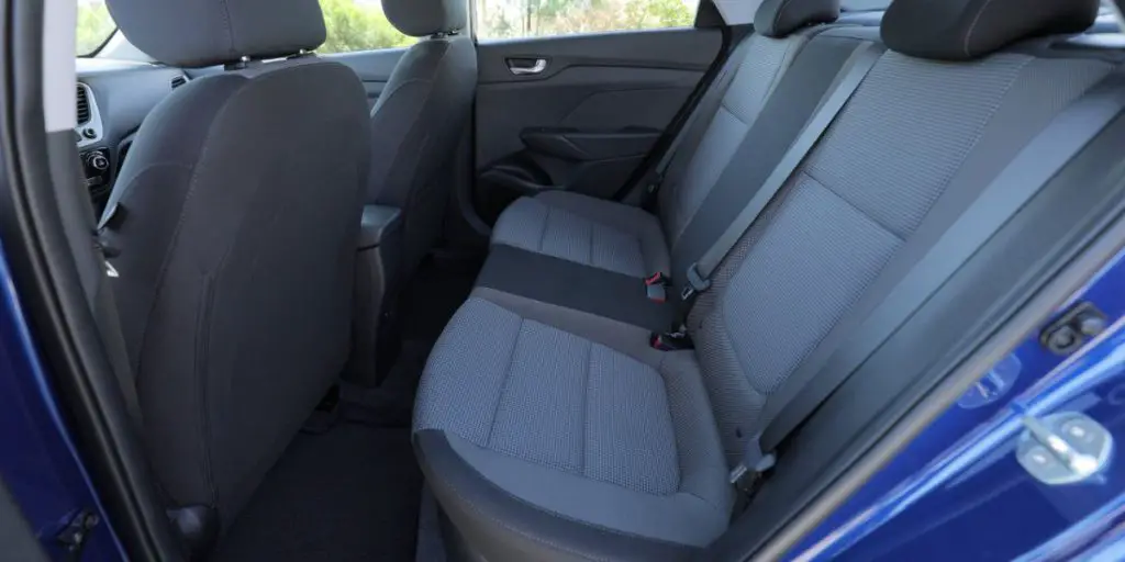 Hyundai Accent rear seating row
