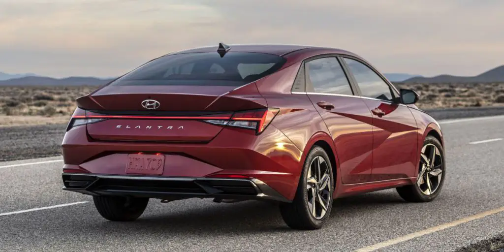 Hyundai Elantra rear view