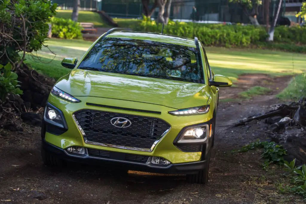 Hyundai Kona going off-road