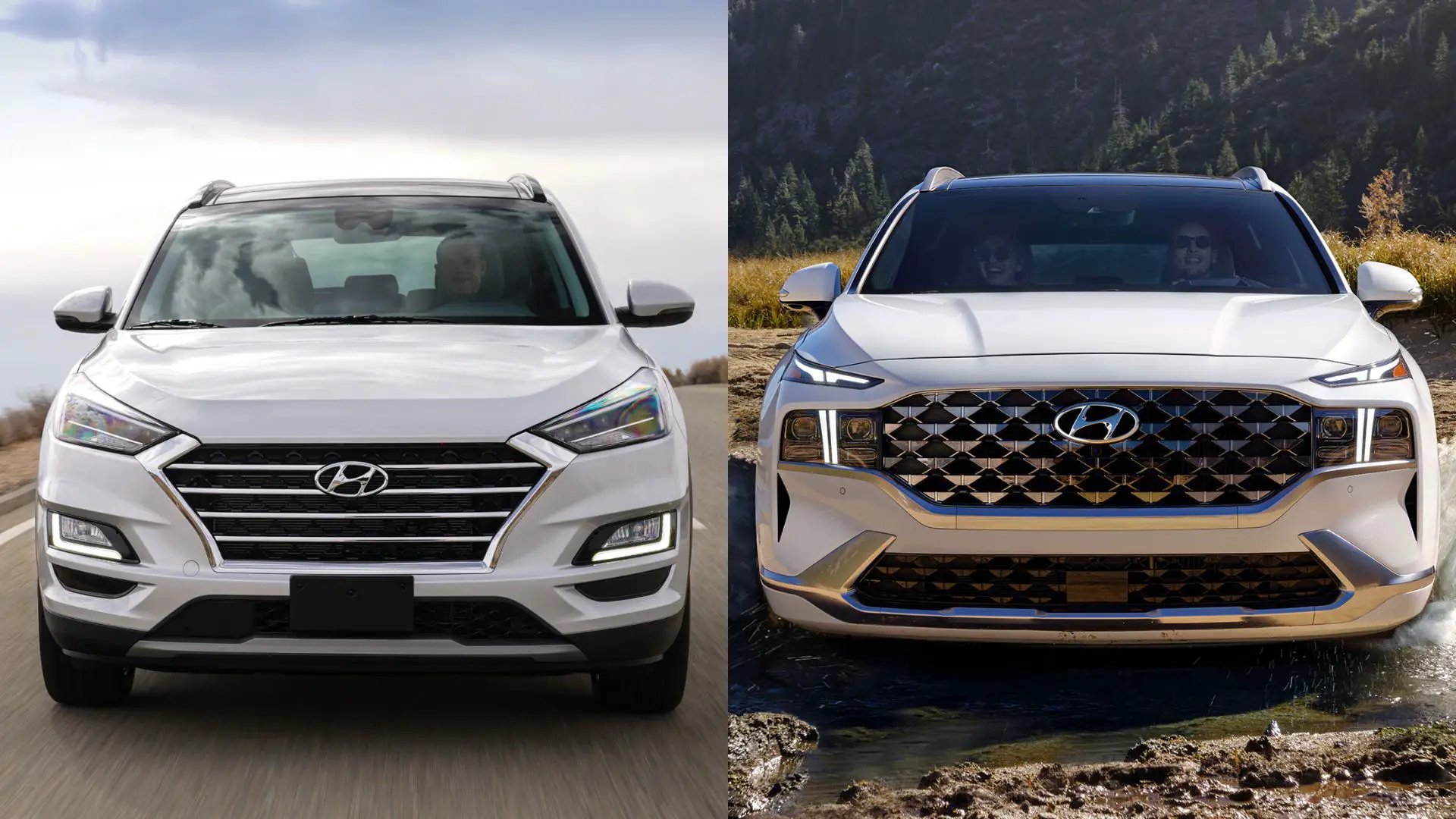 Hyundai Tucson vs Santa Fe SUV comparison
