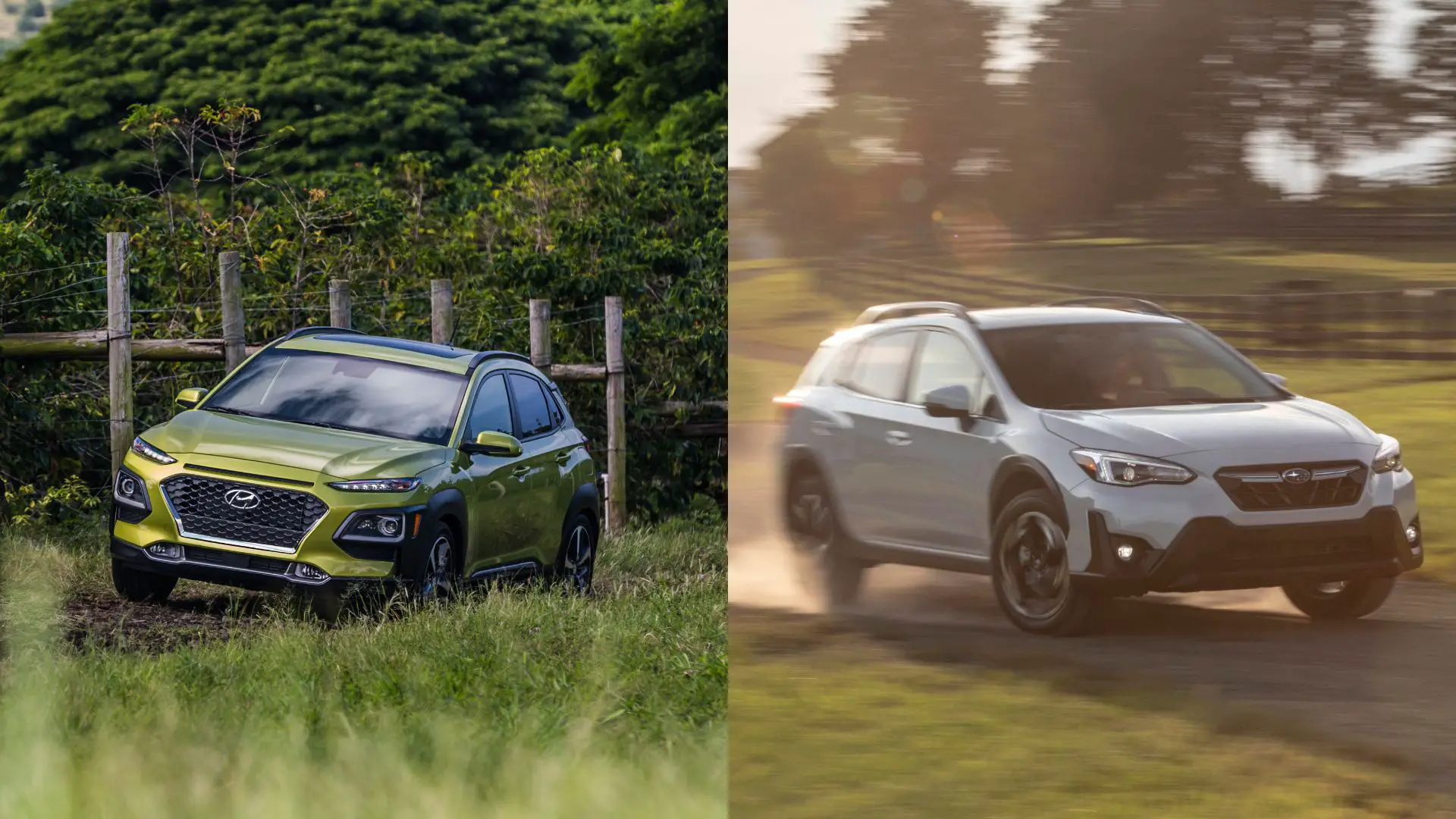 Hyundai Kona vs Subaru Crosstrek comparison