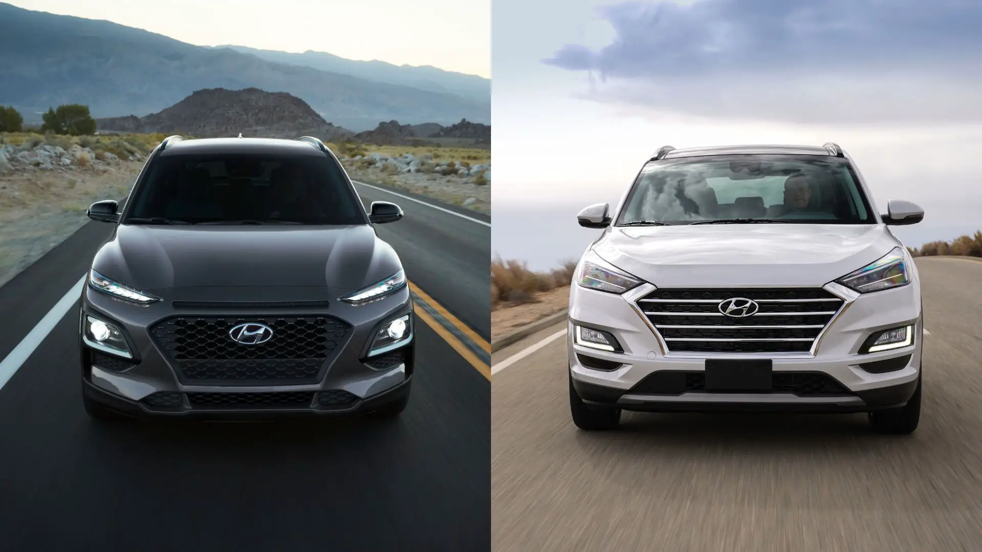 Hyundai Kona vs Tucson SUV comparison