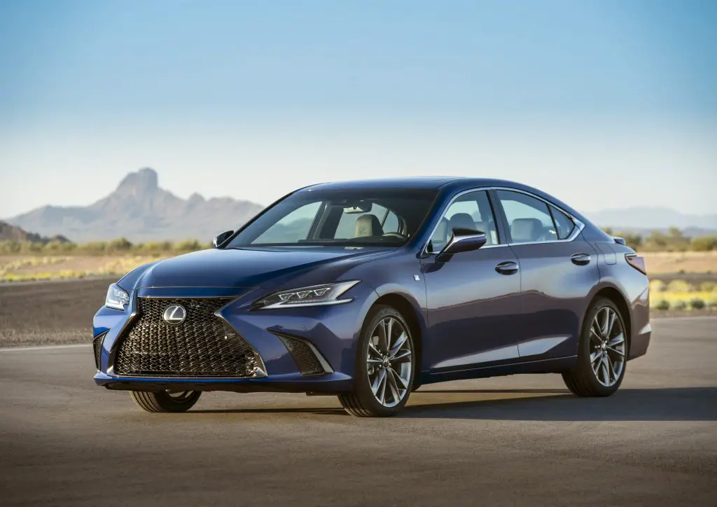 Lexus ES three quarter view