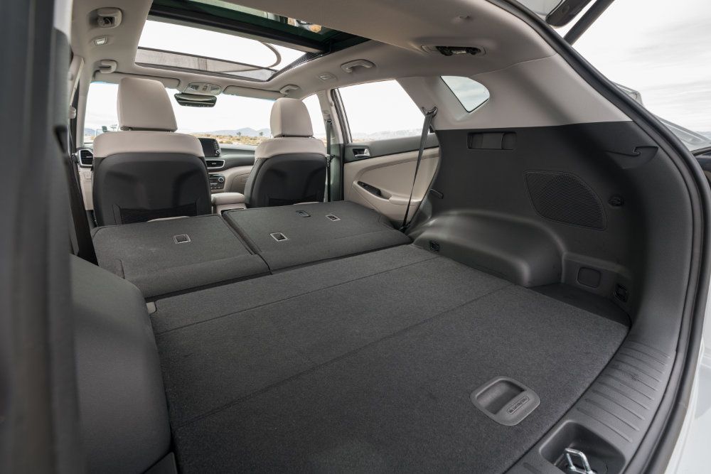 Hyundai Tucson cargo space after seats folded down