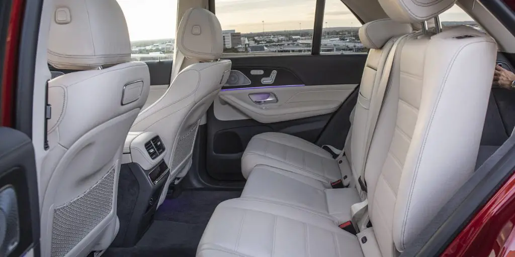 Rear seats of the GLE