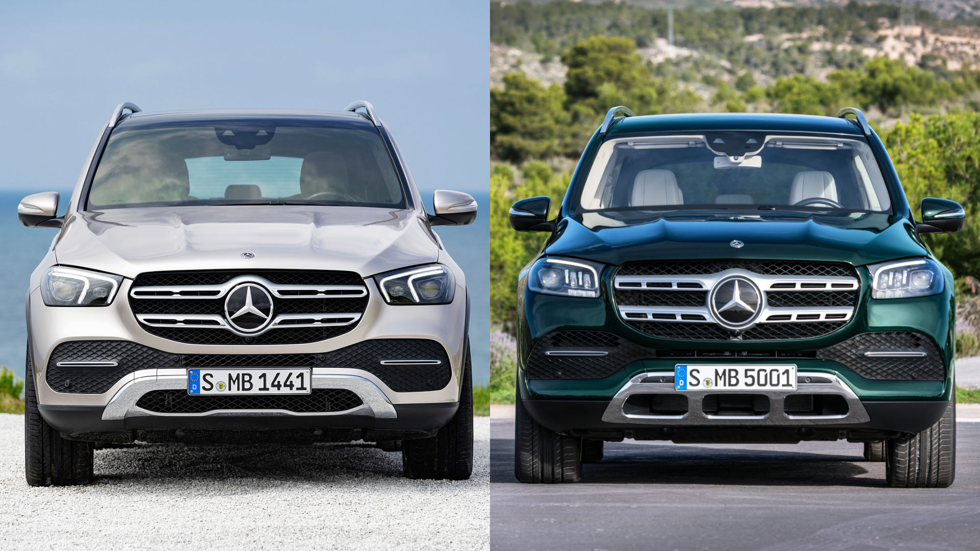 mercedes gle and gls side-by-side