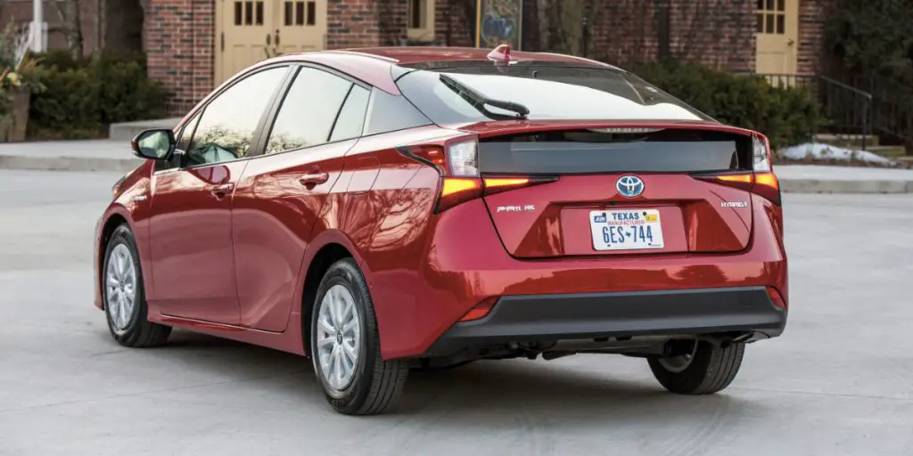 toyota prius LE rear view