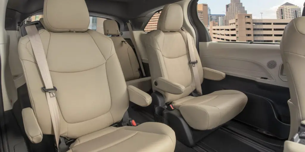 Toyota Sienna rear seats