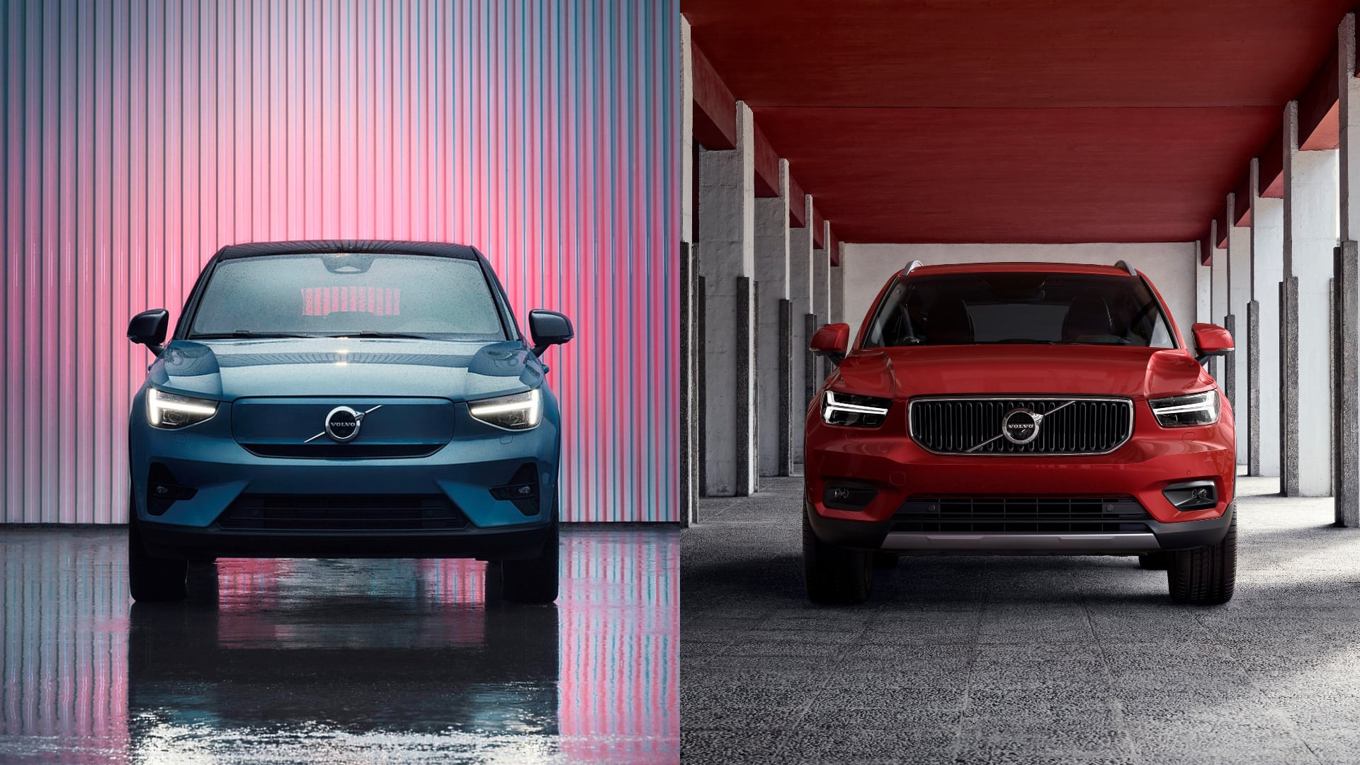 volvo c40 vs xc40 comparison cover