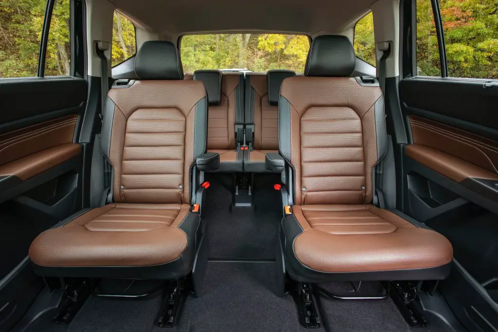 rear seating in the vw atlas