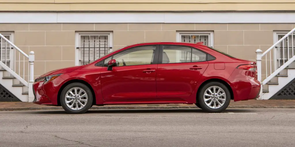 Toyota Corolla sedan side view