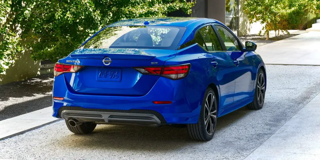 Nissan Sentra sedan rear view