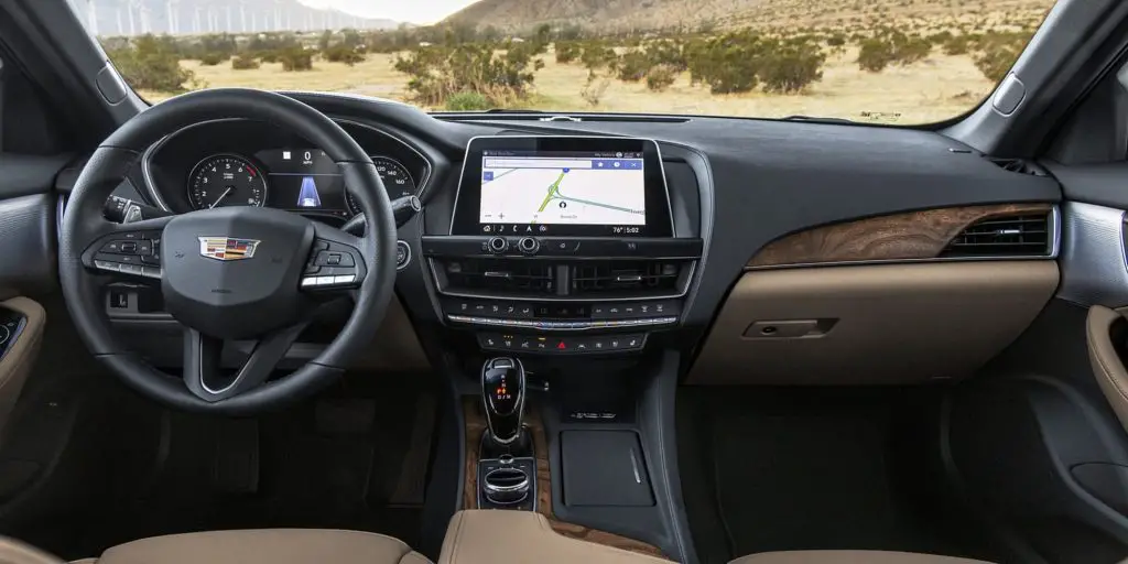 Cadillac CT5 cockpit view