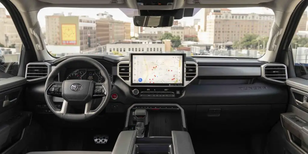 Toyota Tundra interior view